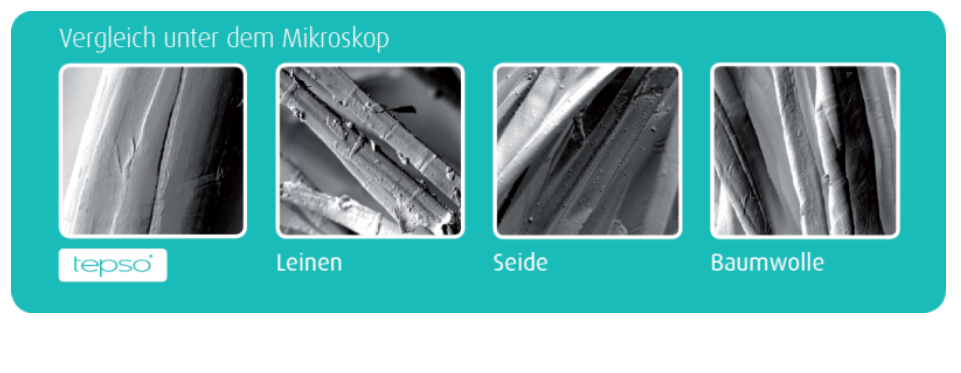 Neurodermitis Kleidung - Oberfläche unter dem Mikroskop